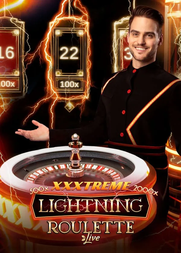 Evolutionin XXXtreme Lightning Roulette -pöydän virallinen pelikuva